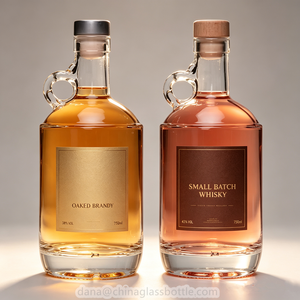 Bouteilles en verre personnalisées de 500 ml et 750 ml pour vin de fruits, avec poignée, pour l'emballage de liqueurs, brandy, whisky, miad, <span class=keywords><strong>gin</strong></span> - Product Image 2