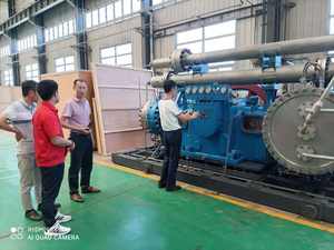 Compresseur stationnaire de générateur d'hydrogène <span class=keywords><strong>H2</strong></span> <span class=keywords><strong>Max</strong></span> 70mpa 220kw refroidi par air avec moteur de pompe à faible bruit PLC Core Components Sale China - Product Image 2