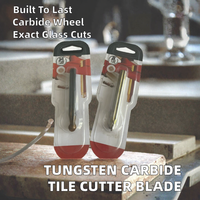 Lame de rechange en carbure de tungstène de qualité industrielle pour machine à découper le verre et les carreaux, lame de tête de coupe à rouleau de type poussoir