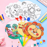Mini-ventilateur éducatif à thème spatial astronaute, à personnaliser soi-même, pour enfants de maternelle et élèves du primaire, à peindre à la main