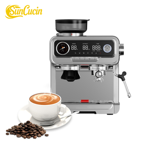 เครื่องชงกาแฟสเตนเลสสตีล 3-in-1 สำหรับใช้งานเชิงพาณิชย์  เครื่องทำเอสเพรสโซแบบให้ความร้อนเร็วสำหรับร้านกาแฟและใช้ในบ้าน เครื่องทำเอสเพรสโซอัตโนมัติ - Product Image 3