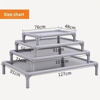 Offre Spéciale lit de luxe pour animaux de compagnie canapé pour chien en plein air cadre en aluminium lit pour chien chat