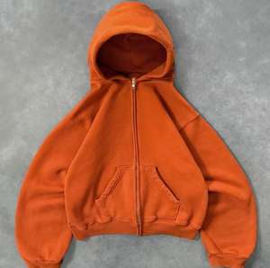 Sweat à capuche épais pour homme, 100% coton, de haute qualité, avec fermeture éclair intégrale, coupe ample carrée, couleur unie, personnalisable avec logo, modèle vierge - Product Image 3