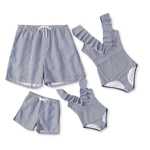 ODM personnalisé, MOQ 50, service OEM, maillots de bain de luxe assortis pour la famille avec imprimé Père Noël, ensemble 4 pièces, maillot de bain femme, bikini, vêtements de plage - Product Image 2