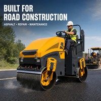 Expédition Gratuite Euro 5 CE EPA Compacteur Routier Diesel 4 Tonnes 5 Tonnes pour Béton et Asphalte Prix