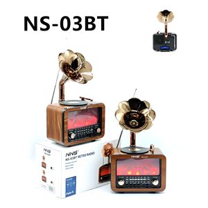 Radio Altavoz Inalámbrico BT con Forma de Gramófono Antiguo, FM/<span class=keywords><strong>AM</strong></span>/SW, Reproductor MP3 USB/TF, Batería Recargable 18650, Lámpara de Llama - Product Image 1