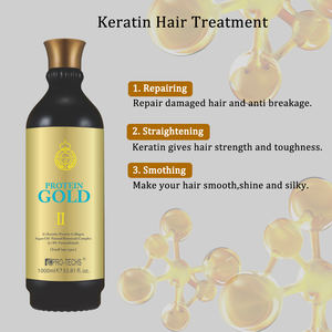 Crème lissante pour cheveux à la protéine d'or, prix d'usine, OEM, lissage brésilien, traitement à la kératine pure, vente en gros pour le lissage des cheveux - Product Image 3