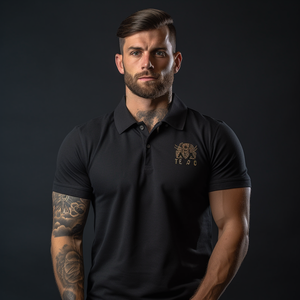 Polos avec logo personnalisé de haute qualité T-shirt personnalisé coupe ajustée avec motif T-shirts à manches courtes pour hommes - Product Image 3