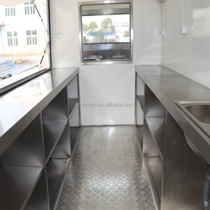 JX-BT450CTE Jiexian Stainless Steel Rust Resistant Mobile Bike Tricycle Snack Food Truck Trailer for Hot Dog - Product Image 4
