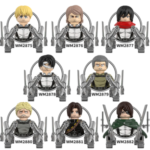 WM AOT Anime Eren Jaeger Armin Levi Mikasa Ackerman Bestia Titán Colosal Blindado <span class=keywords><strong>Annie</strong></span> Leonhart Mini Bloques de Construcción Juguetes para Niños - Product Image 3