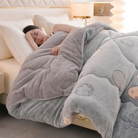 Nouvelle version AB, couette moderne en velours flocon de neige, respirante, pour usage domestique, en polyester