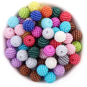Hot sale DIY Chunky Gumball UV claro plástico Beads Mixed Bulk 10mm Bubblegum solto resina Acrílica grandes Beads Para Jóias Colar