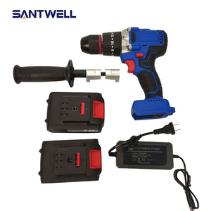 Perceuse à percussion sans fil 18V, sans balais, 13 mm, marteau perforateur robuste avec 2 vitesses et lumière LED pour le bois, le métal et le béton - Product Image 1