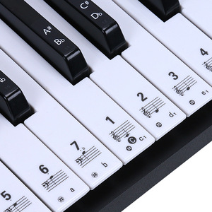 Piano Keyboard Sticker Transparent <b>PVC</b> 88 Keys Universal Music Note <b>Sheet</b> For Learning Practice - Product Image 2