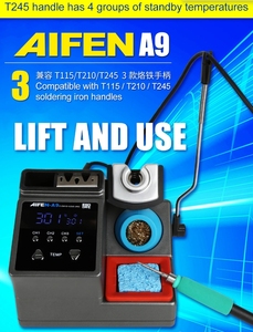 Estación <span class=keywords><strong>de</strong></span> <span class=keywords><strong>Soldadura</strong></span> <span class=keywords><strong>SUGON</strong></span>-A9 Compatible con Punta <span class=keywords><strong>de</strong></span> Soldador Original 210, Mango para <span class=keywords><strong>Soldadura</strong></span> Electrónica sin Plomo - Product Image 6