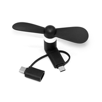 Ventilateur portable USB personnalisé avec logo pour iPhone et Android Type-C – Cadeaux promotionnels de marque