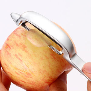 Éplucheur en acier inoxydable, outil de cuisine multifonctionnel pour pommes de terre, pommes, melons, lame tranchante, poignée en alliage de zinc, lavage à la main uniquement - Product Image 4