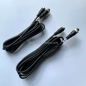 Para la conexión de la cámara del monitor del autobús del camión 2M 3M 5M 10M 15M 20M Vehículo 4-PIN cabeza de aviación Cable de extensión de video