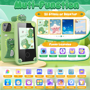 โทรศัพท์มือถือราคาประหยัดรุ่นใหม่ ของเล่นเด็ก หลายโหมดเกมส์ เล่นเพลง MP3 หน้าจอสัมผัส มินิสมาร์ทโฟนสำหรับเด็ก - Product Image 3