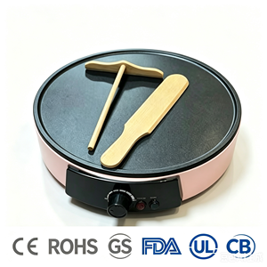 Machine à crêpes électrique en gros, antiadhésive, pour pancakes, OEM ODM, qualité alimentaire, certifiée CE - Product Image 2