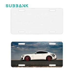 Subbank vente en gros étiquettes de plaque d'immatriculation en métal peintes personnalisées 6x12 <span class=keywords><strong>cadeau</strong></span> du poisson d'avril imprimé numérique pour voiture avec thème de mascotte - Product Image 4