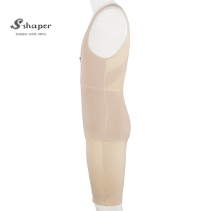 S-SHAPER colombien post-chirurgie Shapewear pour hommes Body de compression avec soutien zippé Shapers chirurgicaux de transfert de graisse - Product Image 3