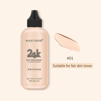 MAYCHEER-Fond de teint sans pores mat, fond de teint liquide anti-transfert, original, Fit Me