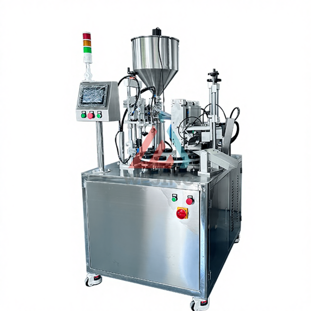 Automatic Electric PLC Controlled High-Accuracy Cosmetics Lotion Cream Honey Jam Paste Viscous Liquid Oil Tubes Sealing Machine