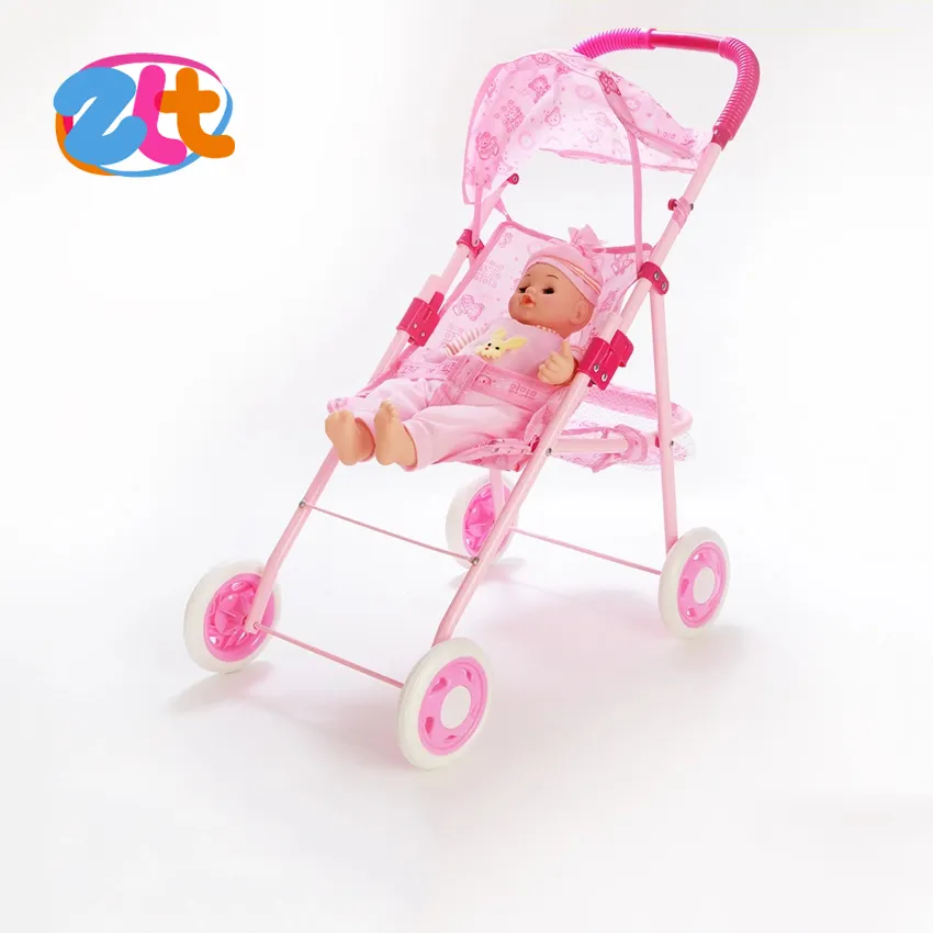 Hoge Kwaliteit Plastic Mooie Baby Speelgoed Kinderwagen Voor Verkoop