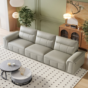 Sofá Cama Eléctrico Reclinable de Ocio, Sofá Cama Moderno de 3 Plazas de Cuero para Sala de Estar, <span class=keywords><strong>Sofás</strong></span> <span class=keywords><strong>Eléctricos</strong></span> Reclinables Minimalistas para el Hogar - Product Image 6