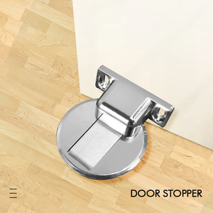 Tope de Puerta Magnético de Aleación de Zinc, Acero Cepillado, Invisible, Fácil de Instalar, Diseño Minimalista - Product Image 2