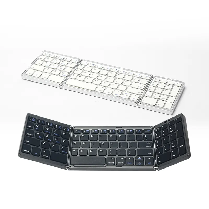 B089 Mini Folding Keyboard Foldable With Number Keypad German Layout For Apple Ipad IOs Tablet Pc Mobile Phone Using