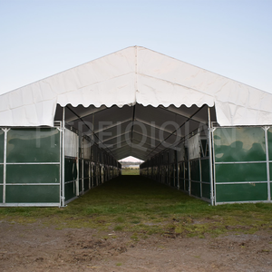 La immersione calda ha galvanizzato la stalla temporanea del cavallo del campo del rifugio Mobile temporaneo della stalla del cavallo della stalla con il tetto - Product Image 6