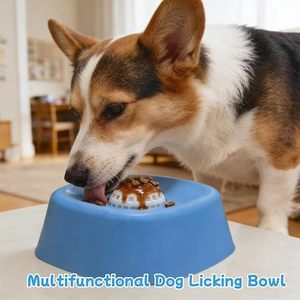 Nouveau Bol Interactif Anti-Glisse et Anti-Écrasement pour Chats et Chiens, à Quatre Coins, avec Billes Roulantes, pour Alimentation Lente et Anti-Étouffement, pour Nourriture Humide et Eau - Product Image 2