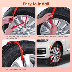 Chaîne antidérapante pour voiture, chaîne antidérapante d'hiver pour voiture, ne domine pas les <span class=keywords><strong>pneus</strong></span>, pour voiture tout-terrain, fourgonnette, voiture électrique, chaîne antidérapante pour neige - Product Image 5