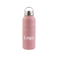 Bouteille d'eau réutilisable écologique personnalisée avec logo pour les trajets quotidiens, la conduite, la randonnée et les aventures en plein air