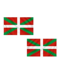 Drapeau basque Ikurrina personnalisé OEM 90x150cm en polyester pour décoration extérieure, imprimé recto-verso, bannière 3x5ft pour événements culturels