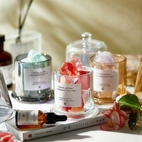 Aroma Oil Crystal Aroma Fragrance Ornement sans flamme Huile essentielle Maison Voiture Chambre Écologique Cristal Diffuseur Pierre Coffret Cadeau