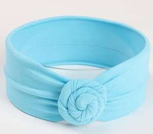 Diademas de <span class=keywords><strong>flores</strong></span> con nudo superior para niñas pequeñas y niños al por mayor, accesorios para el cabello infantiles a la moda - Product Image 5