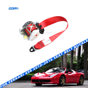 หัวเข็มขัดนิรภัยรถยนต์สีแดงคุณภาพสูงเทียบเท่า OEM มือสอง สำหรับ Ferrari 458 ปี 2010-2016 - Product Image 1