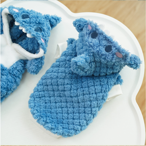 رائج البيع زي القرش أزياء الشتاء حيوان أليف هوديي الكرتون شكل معطف الكلب - Product Image 6