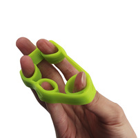 Entrenador de fuerza para dedos de silicona con banda de resistencia de látex tipo lazo, agarre para mano, estirador de muñeca y expansor de dedos para ejercicio