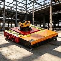 Chariot électrique robuste pour le déplacement de charges lourdes, adapté au relocalisation d'équipements d'usine