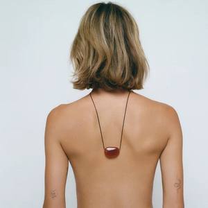 Collar de Clavícula Grande de Acero Inoxidable con Piedras de Cristal Geométricas Estilo Europeo Americano, Accesorio Unisex de Moda - Product Image 1