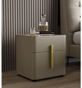 Table de <span class=keywords><strong>chevet</strong></span> carrée moderne nordique simple, couleur fumée, en bois, de luxe, pour chambre à coucher, bureau à domicile, hôtel, armoire de rangement design, <span class=keywords><strong>chevet</strong></span> - Product Image 2
