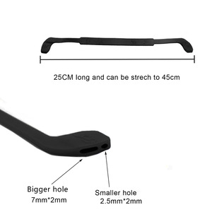 Lunettes de soleil mode vente en gros pas cher couleur personnalisée en silicone souple chaîne support de cou lunettes de sport corde - Product Image 3