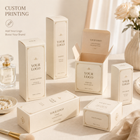 Boîtes d'emballage cosmétiques pliables en carton blanc, écologiques, de luxe, avec impression offset, taille personnalisée