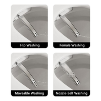 CE MWD WC intelligent monobloc avec affichage LED de la température, couvercle à fermeture douce, veilleuse, revêtement émaillé 3 couches, fonction bidet, vente en gros d'usine OEM