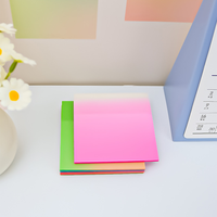 Bloc-notes autocollants personnalisés avec motifs mignons, 50 feuilles par bloc, pour la papeterie