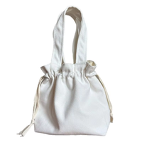 Sac fourre-tout en toile réutilisable écologique personnalisé avec logo, grande capacité, couleur unie, en coton, avec cordon de serrage, idéal pour les cadeaux (vente en gros)